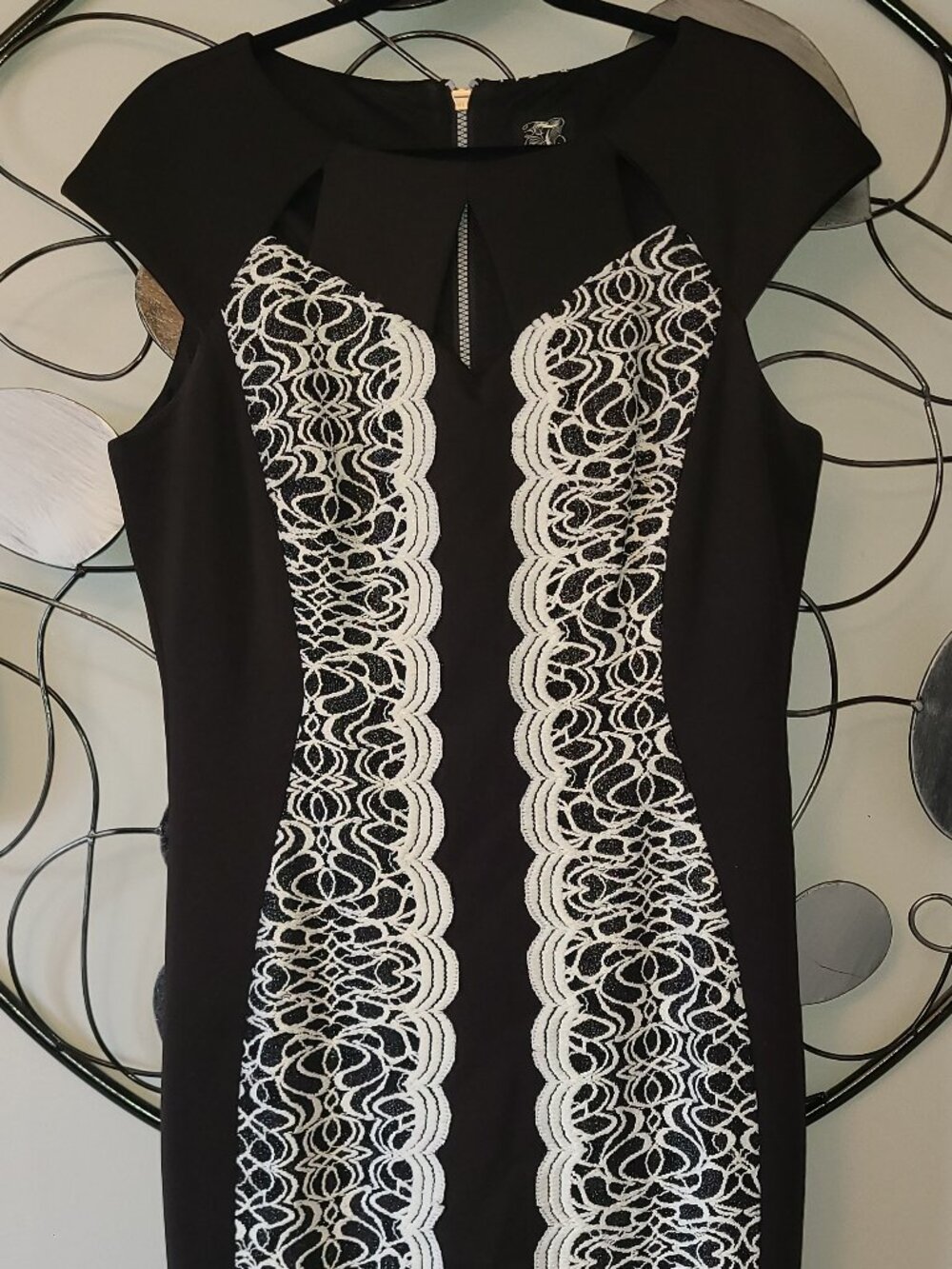 Jax Black & White Dress - Sz. 14